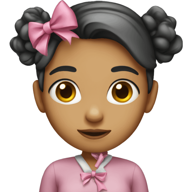 Girl with bow emoji