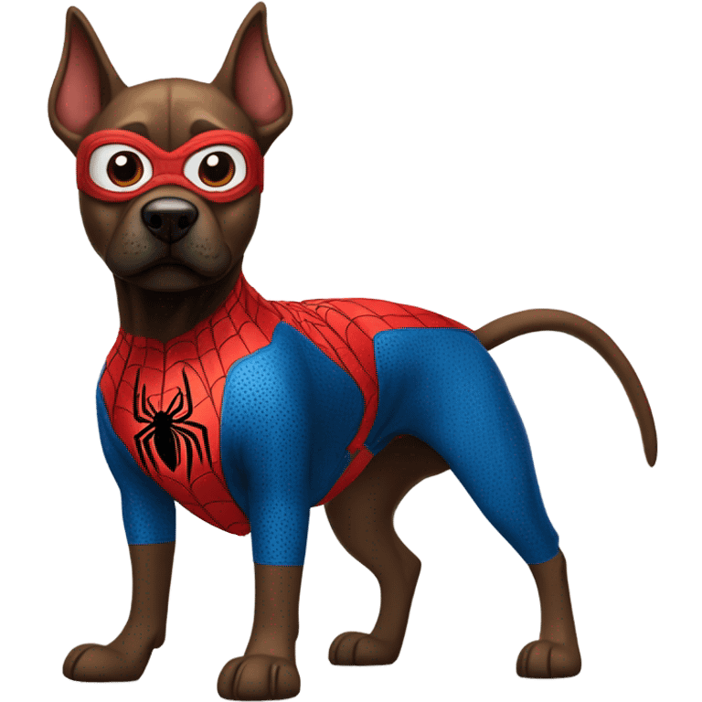 DOG in full SPIDER MAN emoji