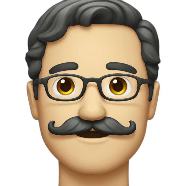 Mustache man emoji