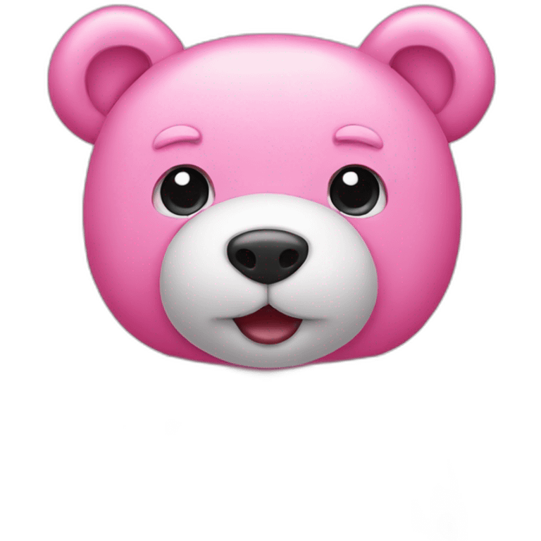 Pink teddy bear emoji