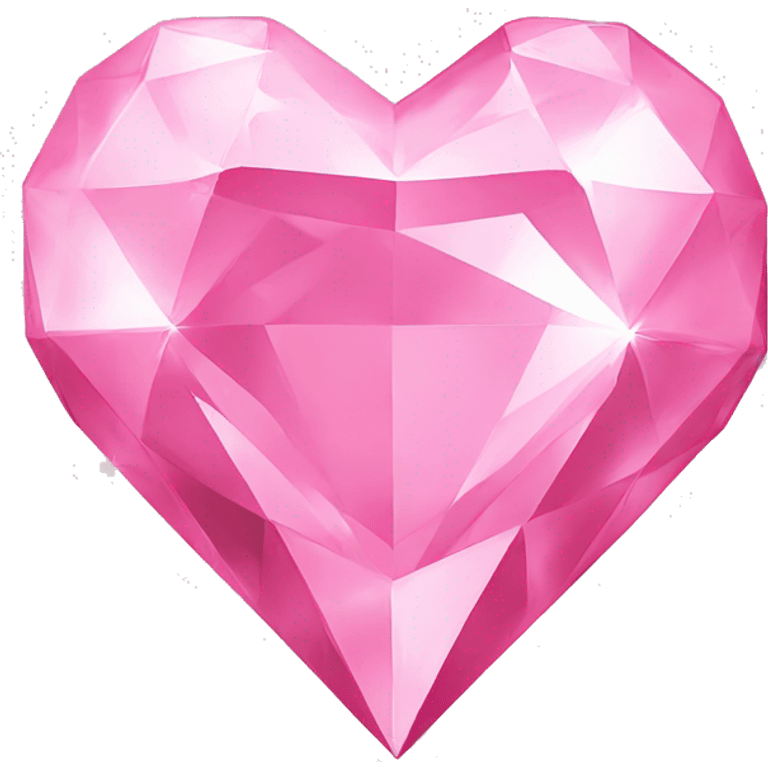 Pink diamond heart emoji