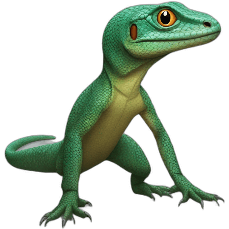 realistic full body monitor lizard emoji