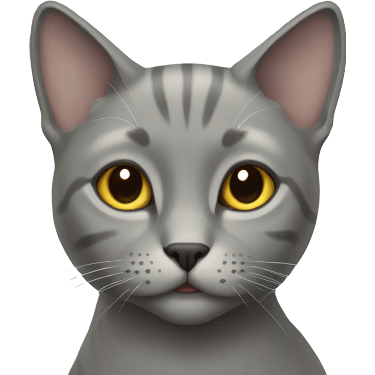 Grey Russian cat emoji