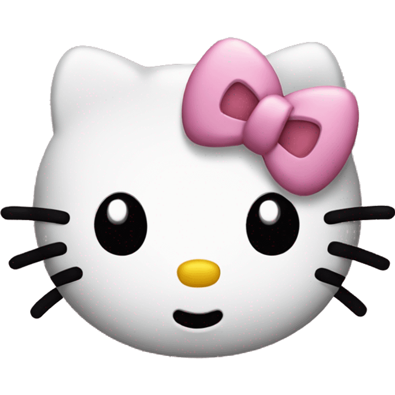 hello kitty with a septum nose piercing  emoji