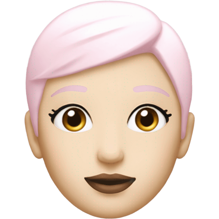 pastel pink and white make up product  emoji