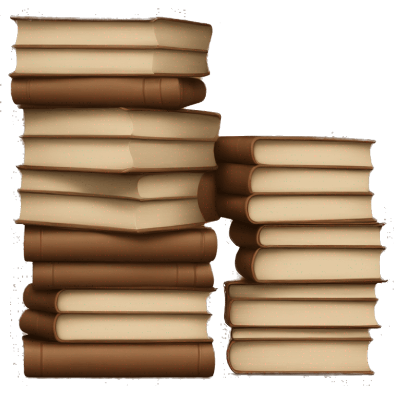 stack of brown books emoji