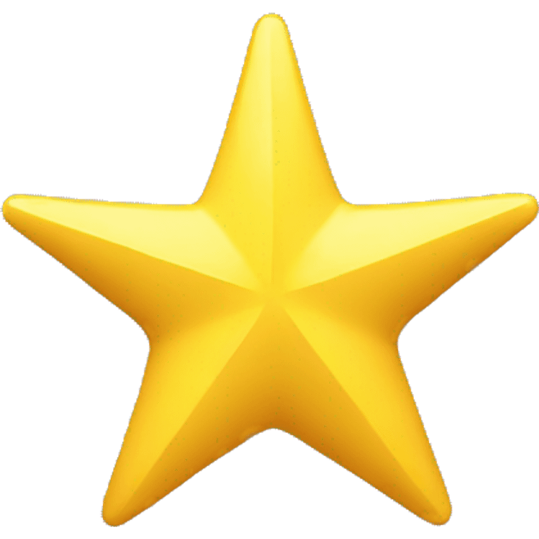 simle 3d rating star emoji