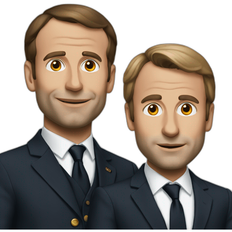 Macron et zemour emoji