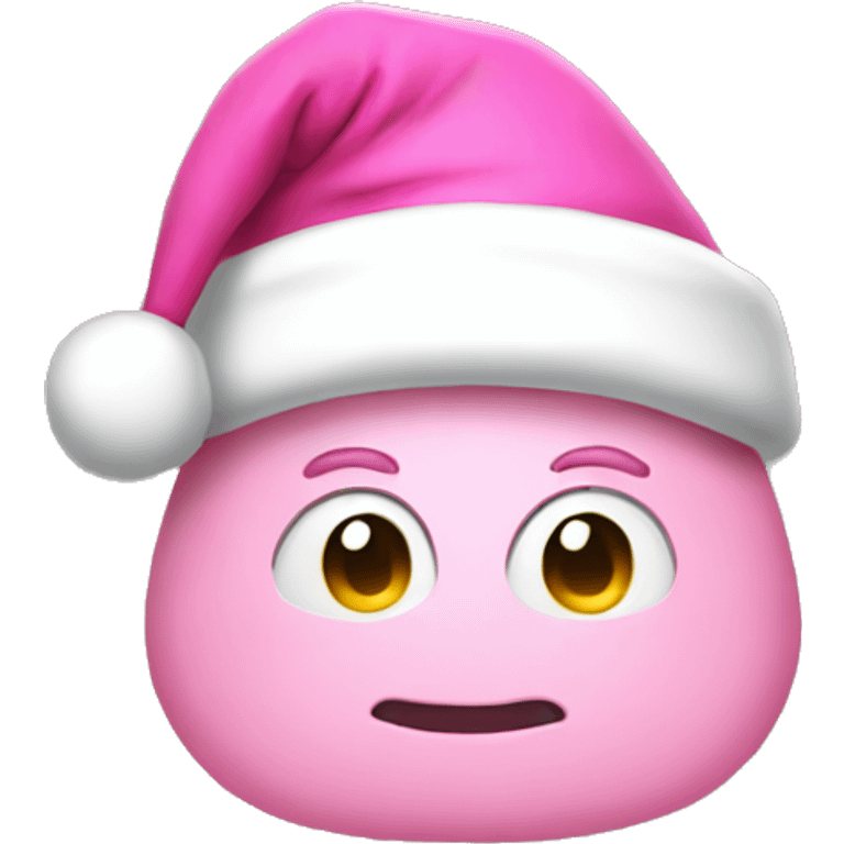 pink santa hat  emoji