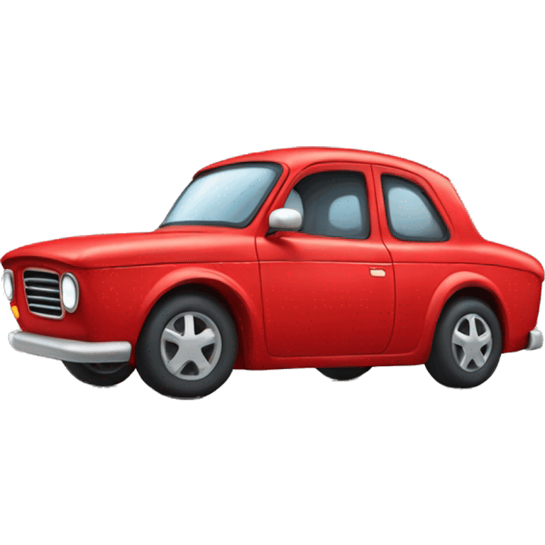 Red car cute emoji