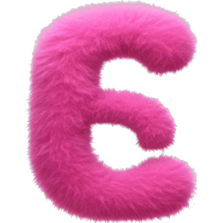 Pink fuzzy Letter S emoji