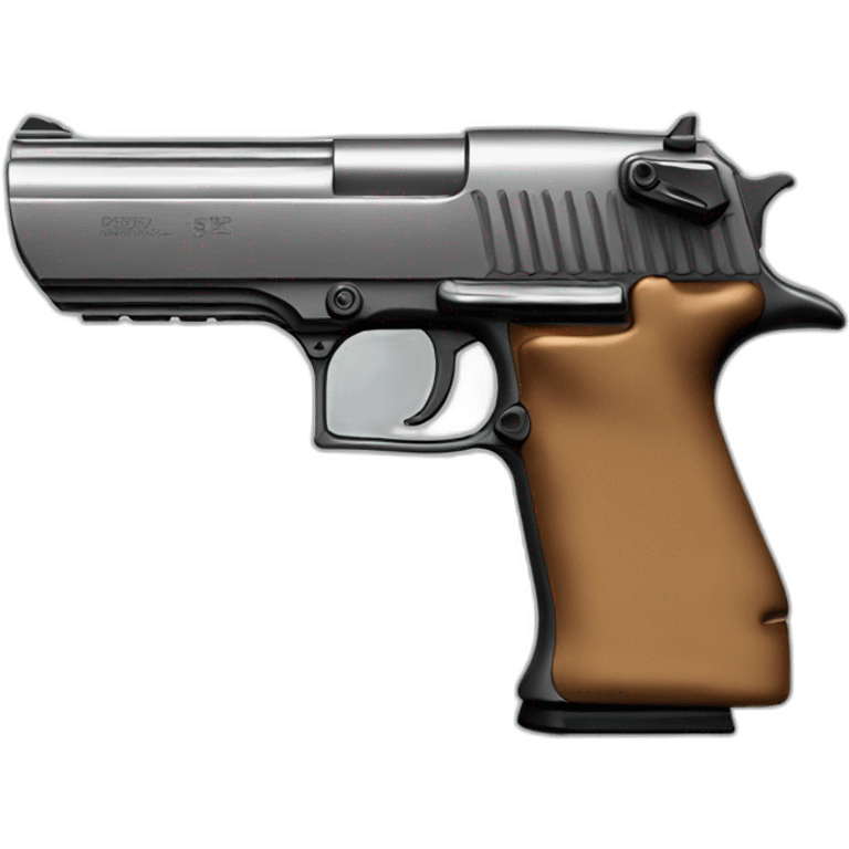 one high quality colored desert eagle emoji