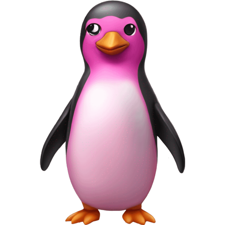 Pink penguin emoji