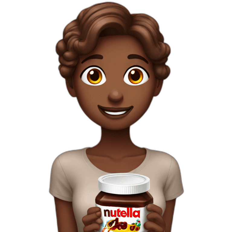 girl-brownlocks-eating-nutella emoji