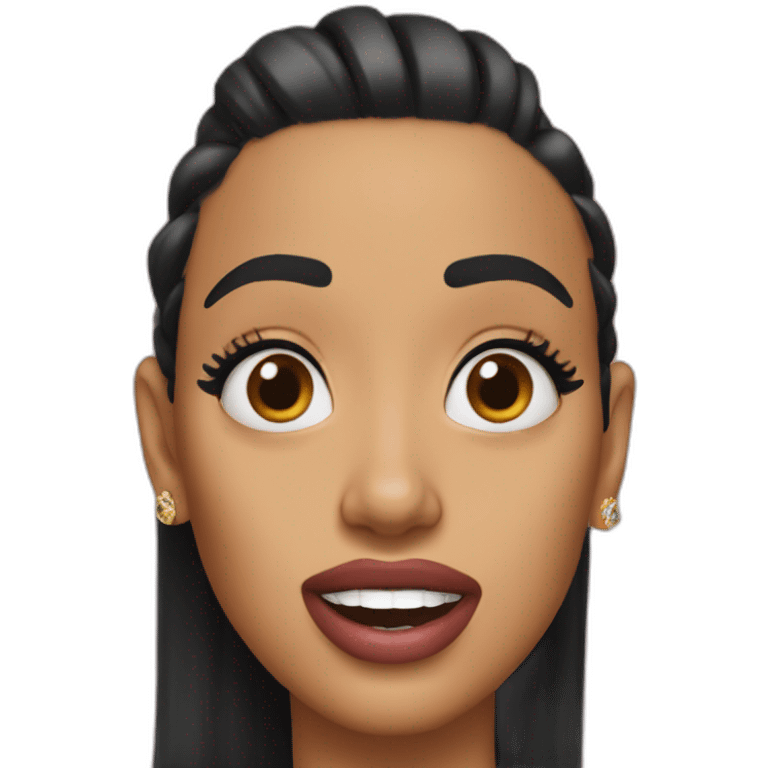 cardi b botched face emoji