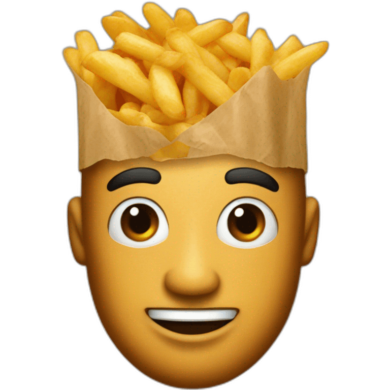 papas frita con captsup emoji