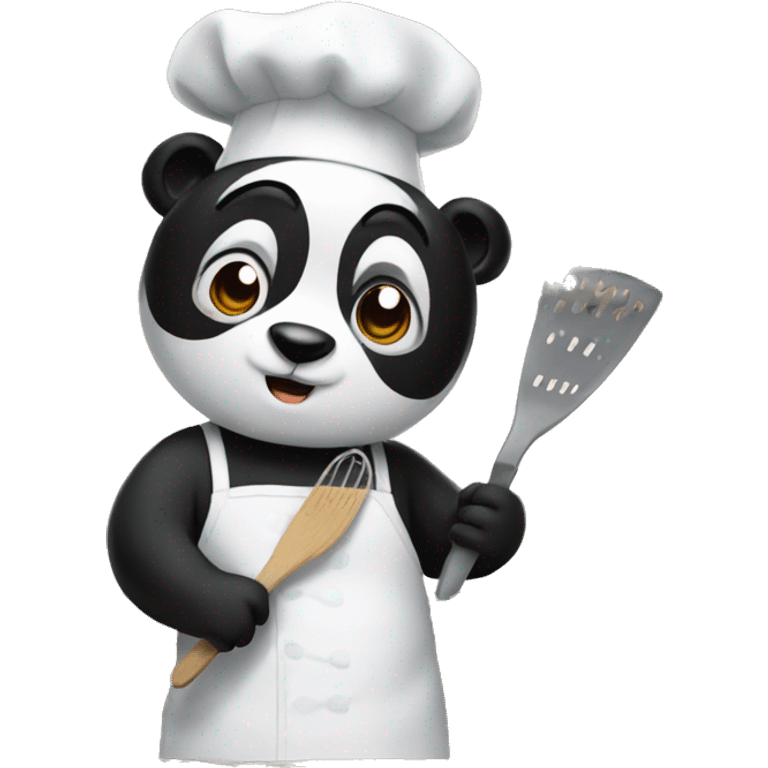 Panda baking in the kitchen emoji