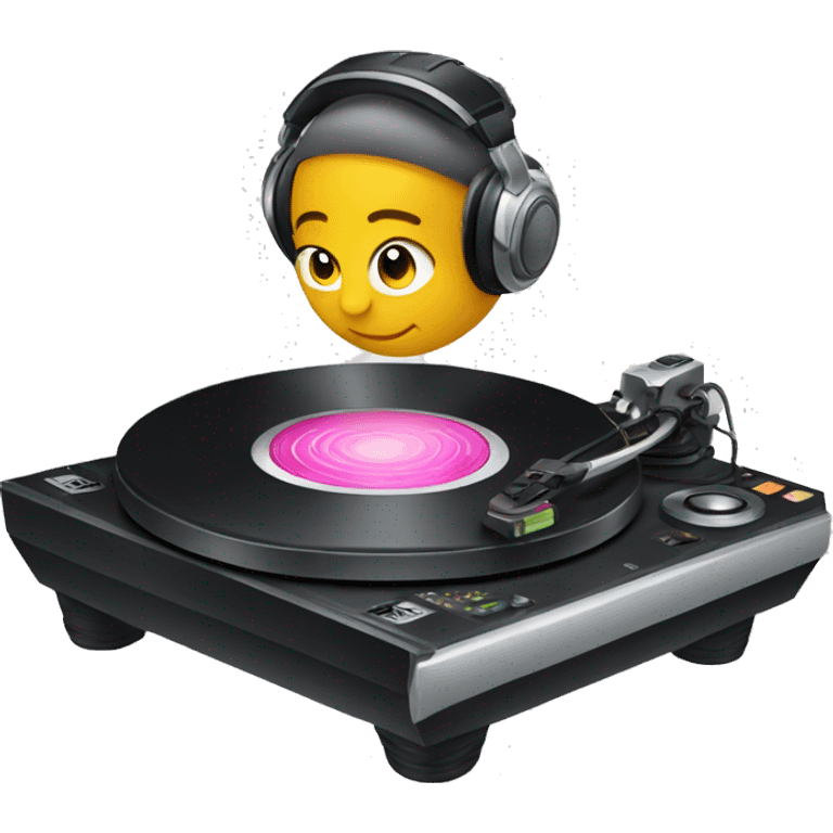 Dj turntable emoji