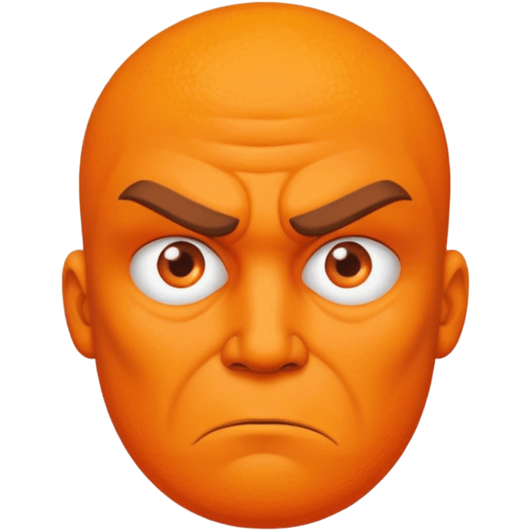 A mean orange man  emoji