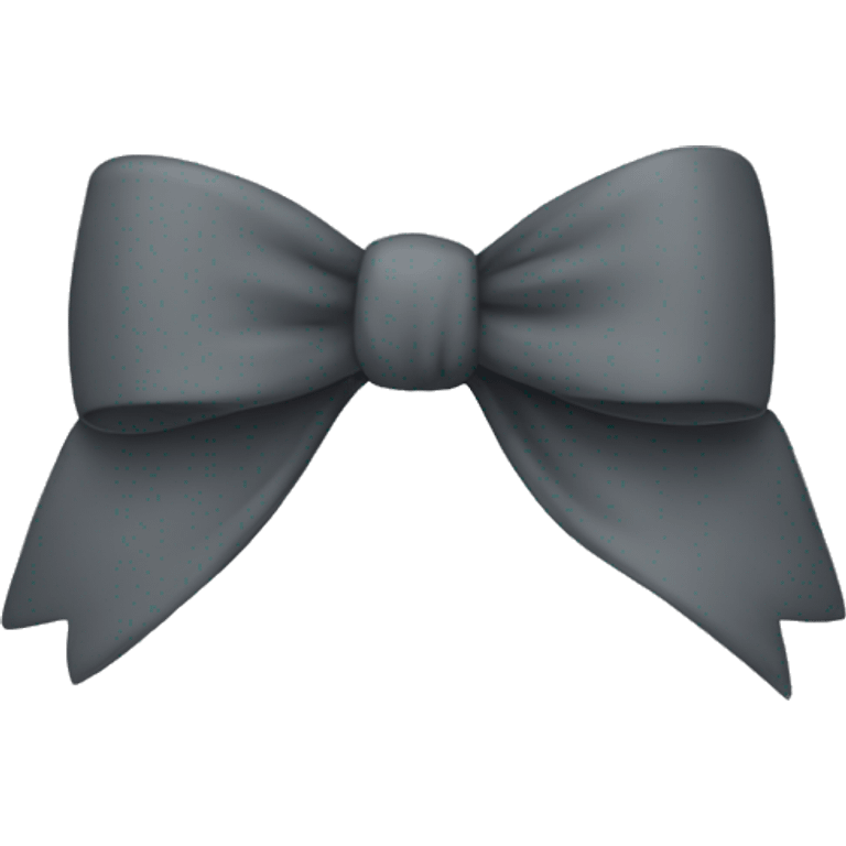 Charcoal grey bow emoji