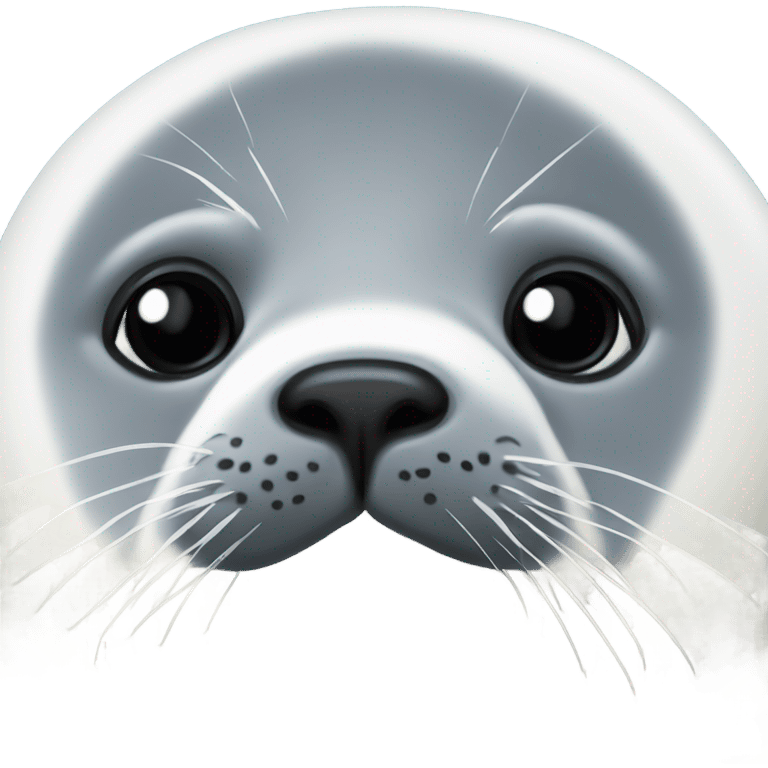 very fat harp seal emoji