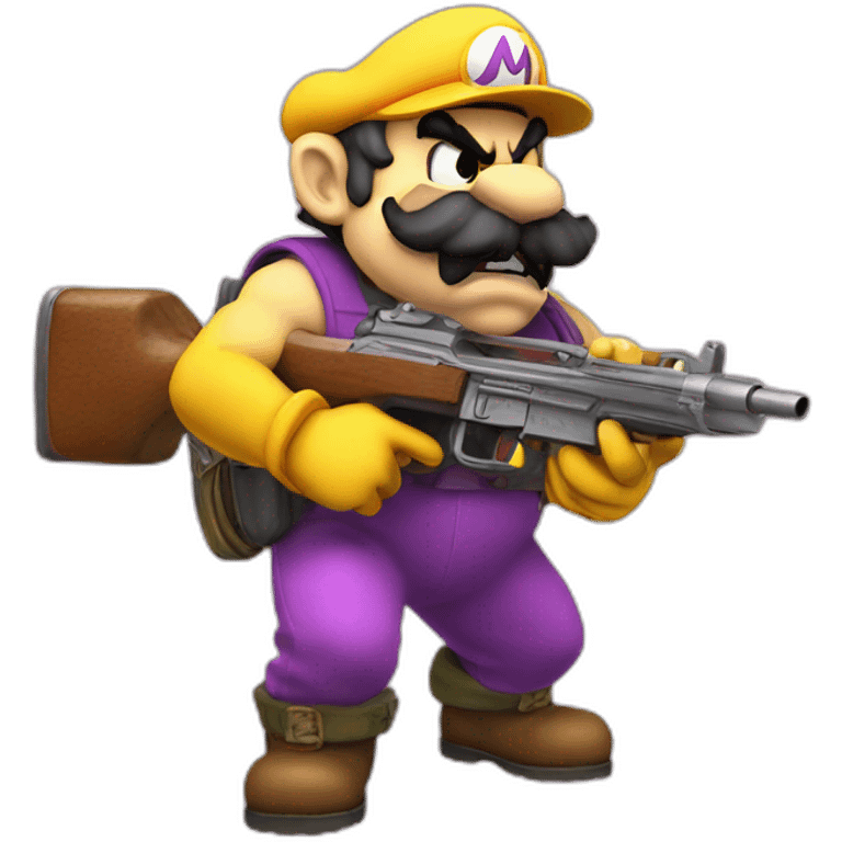 wario with rifle emoji