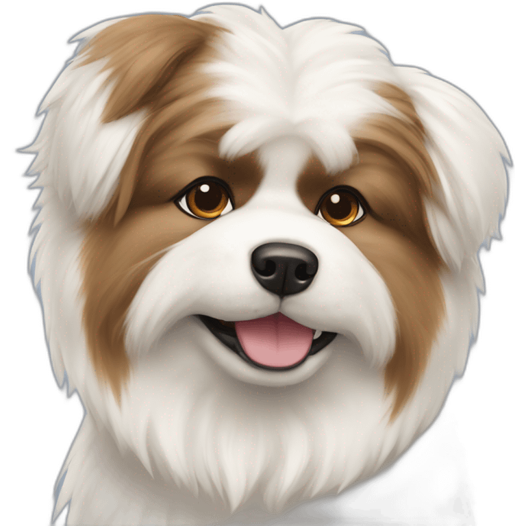 Samoyed and shih tzu emoji