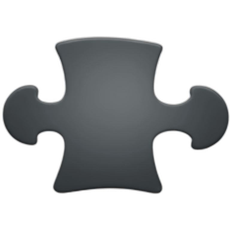 A simple flat emoji of a puzzle piece fitting perfectly into its place, representing alignment with one's abilities and resources. emoji