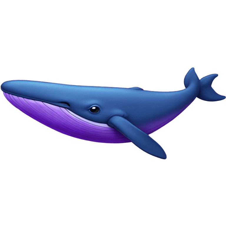 Blue whale purple, open mouth emoji