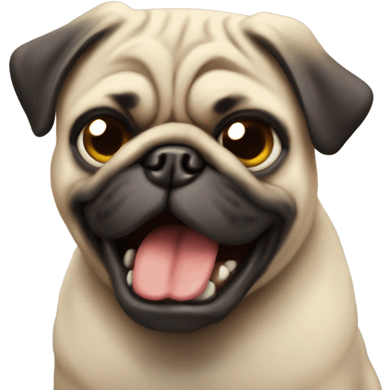 Angry pug emoji