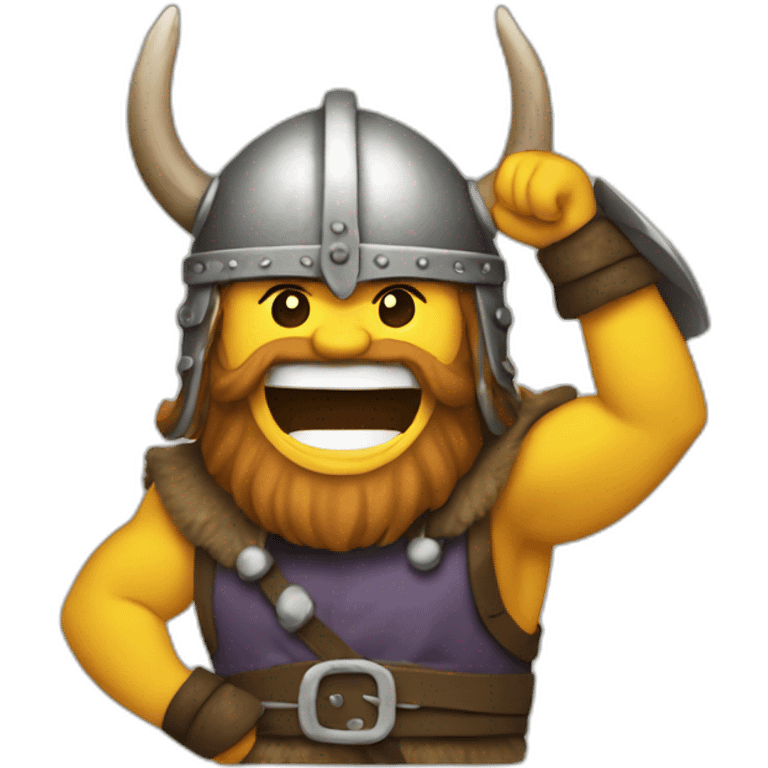 viking cheering emoji