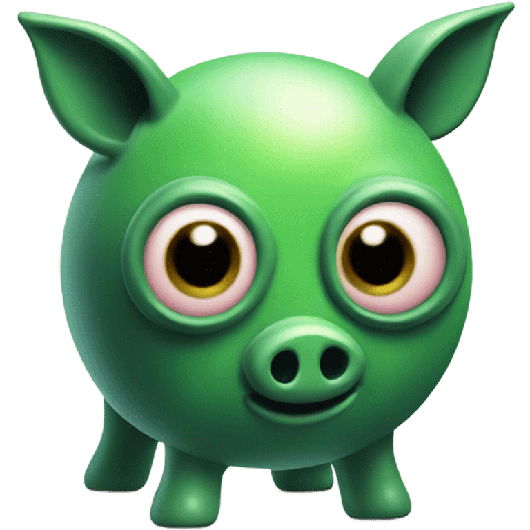 alien piggy bank emoji