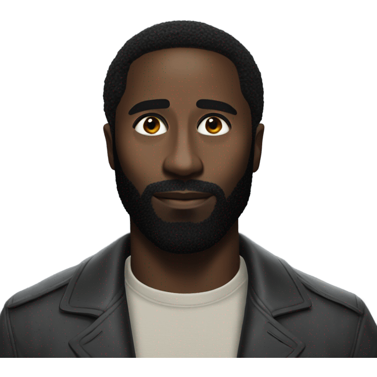 John David Washington realistic portrait emoji