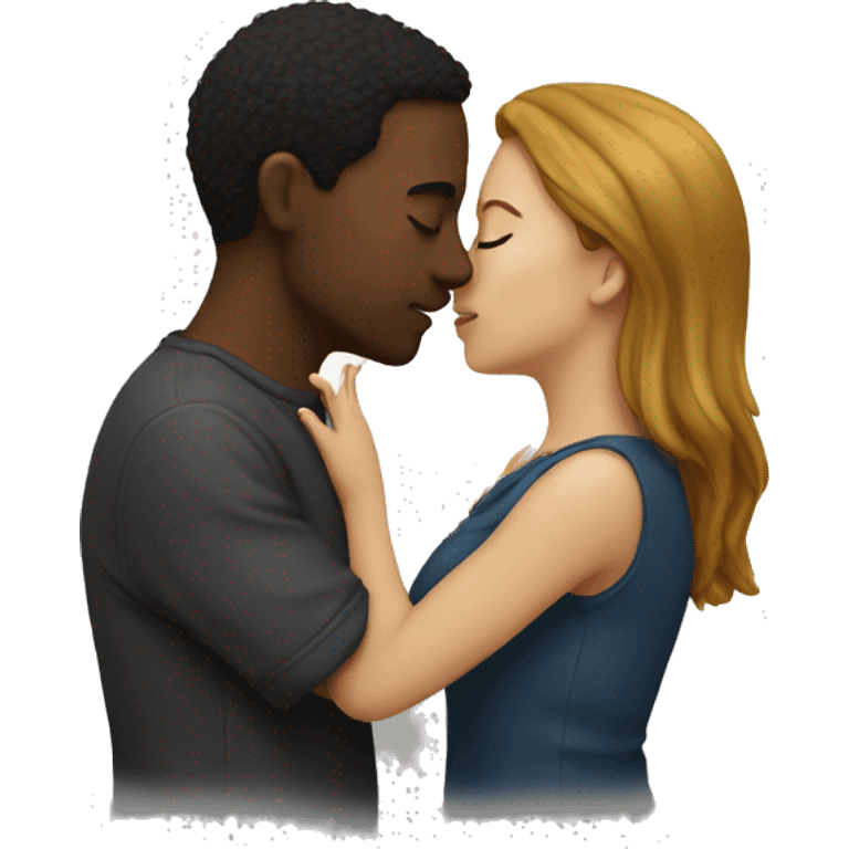 Two people kiss emoji