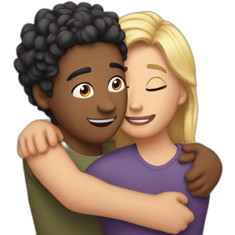 friends hug emoji