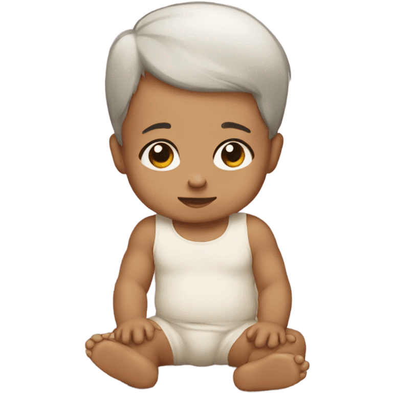 a cute baby emoji