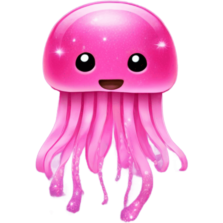 Pink jellyfish with glitter  emoji