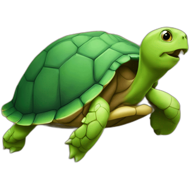 Tortue sur un moustique emoji