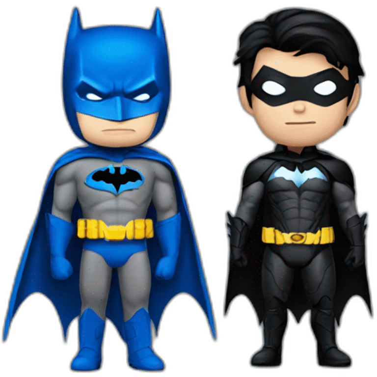 batman with nightwing emoji