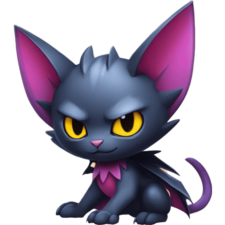 Cool Cute Edgy Chibi Bat-Cat-Noivern-Noibat-Litten-Pokémon-Fakémon-hybrid emoji