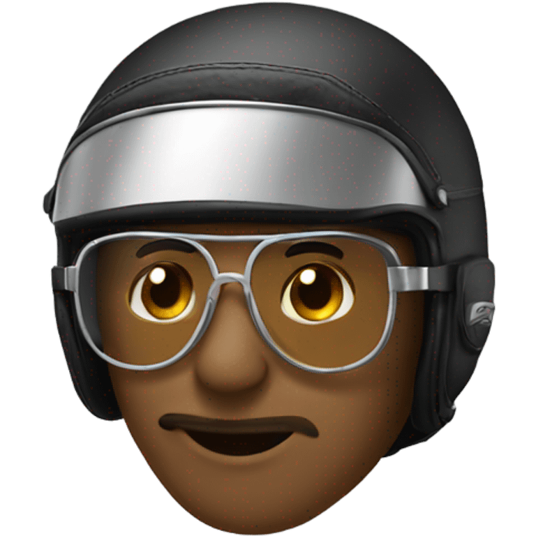 Mono con lentes en moto emoji