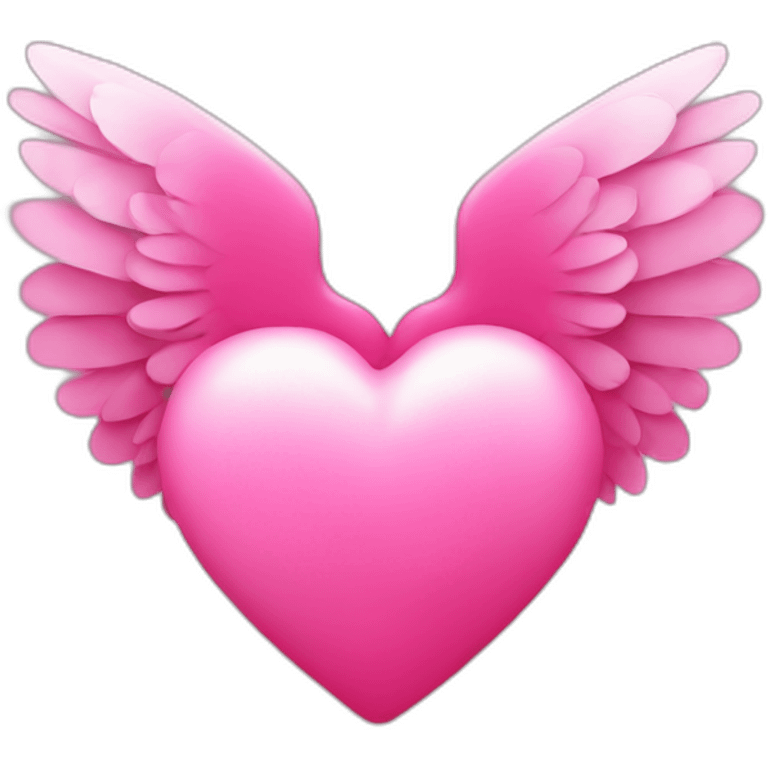 pink heart with wings  emoji