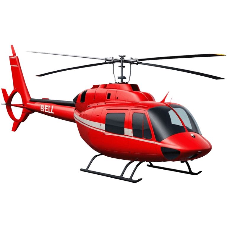 Bell 206 - Bell Helicopter (Model Year: 2021) (Iconic colour: Red) emoji