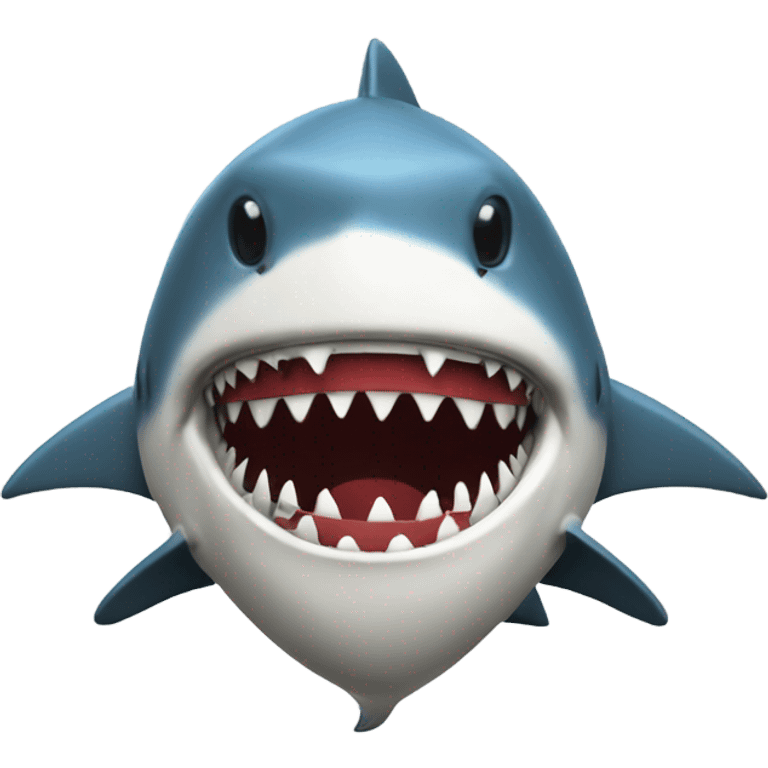 Shark with a football helmet  emoji