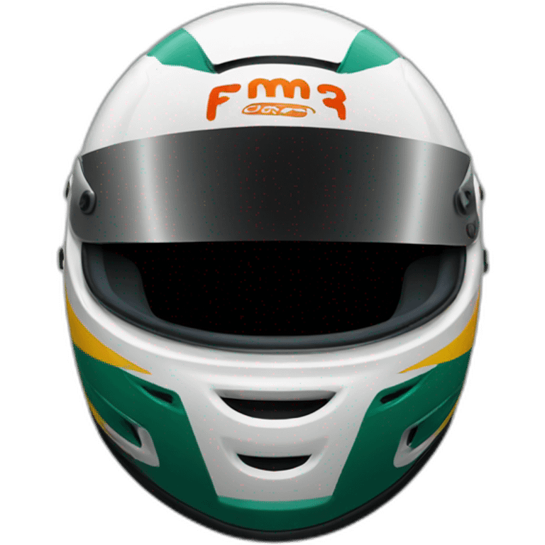 Car racer helmet emoji