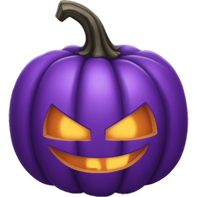 Purple jack o lantern emoji