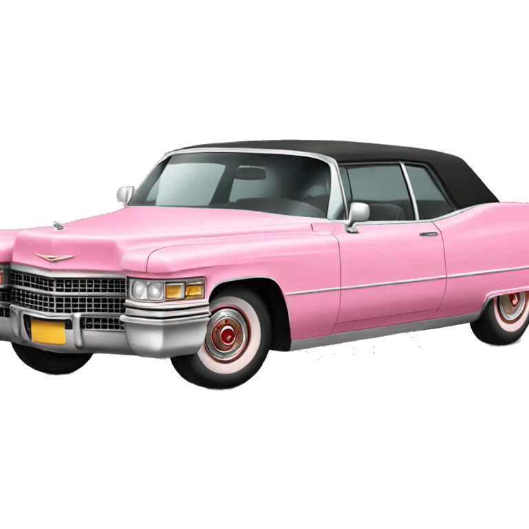 pink cadillac side view emoji