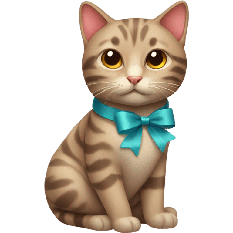 cat with ribbon  emoji