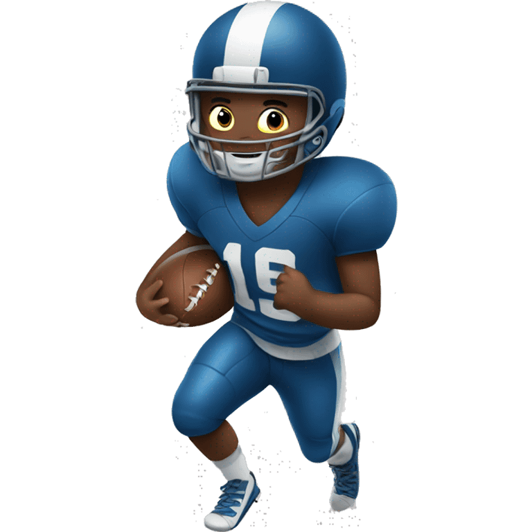 Boy playing football  emoji