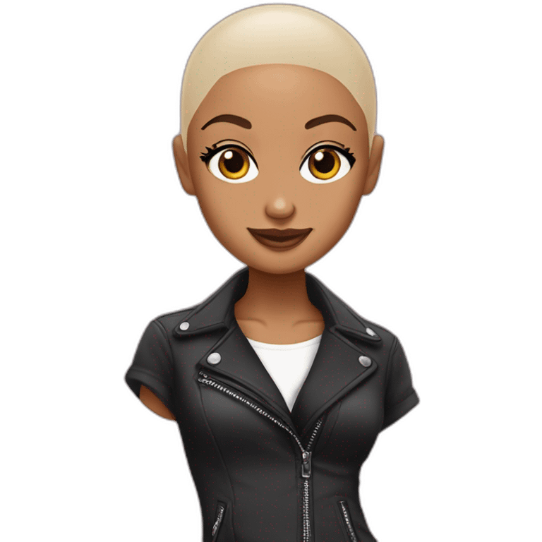 Ariane Grande bald emoji